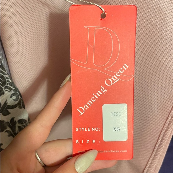 Dancing Queen Strapless Glittery, Purple Dress - Picture 3 of 4